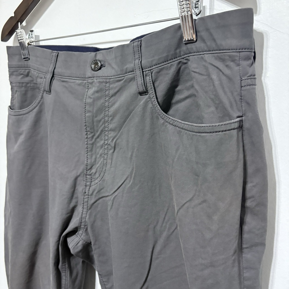 J Crew Pants Mens 35 X 32 Gray Stretch 484 Slim Stretch Chino Straight Leg - Picture 3 of 10